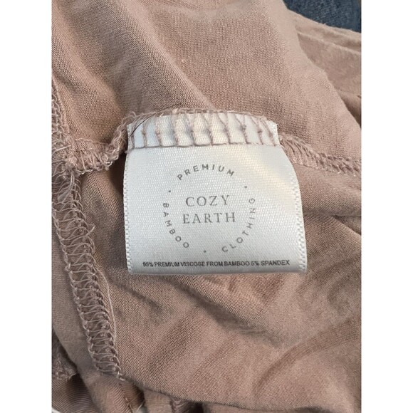 Cozy Earth Women's Bamboo Stretch Knit Long Sleeve Pajama Set, Blush Pink Sz XXL - Picture 10 of 13
